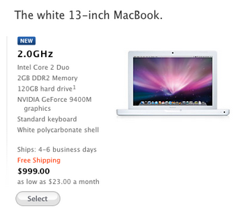 MacBook white update